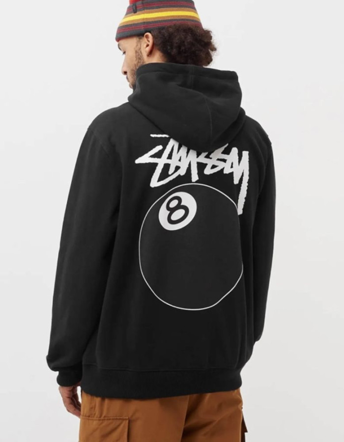 Stussy 8 Ball Pullover Black Hoodie