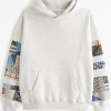Unisex Abercrombie Patchwork Pullover Hoodie Unisex Abercrombie Patchwork Pullover Hoodie
