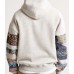 Unisex Abercrombie Patchwork Pullover Hoodie