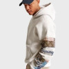 Unisex Abercrombie Patchwork Pullover Hoodie Unisex Abercrombie Patchwork Pullover Hoodie