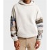 Unisex Abercrombie Patchwork Pullover Hoodie