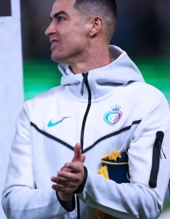 Cristiano Ronaldo Al Nassr Tech Hooded Jacket Cristiano Ronaldo Al Nassr Tech Hooded Jacket