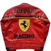 Ferrari F1 Red Racing Leather Jacket Ferrari F1 Red Racing Leather Jacket