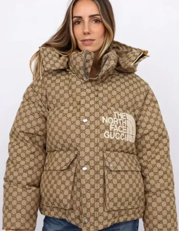 The North Face Gucci Brown Puffer Jacket The North Face Gucci Brown Puffer Jacket