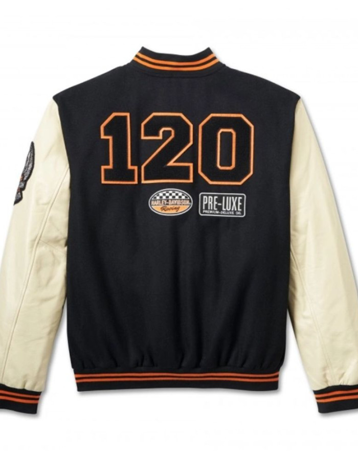 120th Anniversary Harley Davidson Varsity Jacket 120th Anniversary Harley Davidson Varsity Jacket