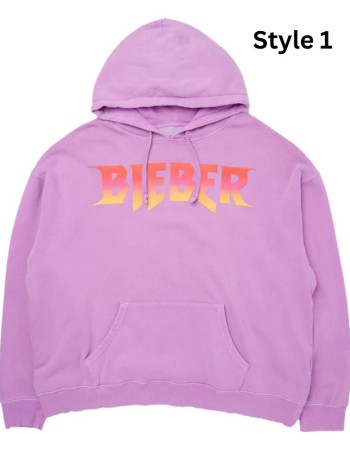 Justin Bieber Pullover Purple Hoodie