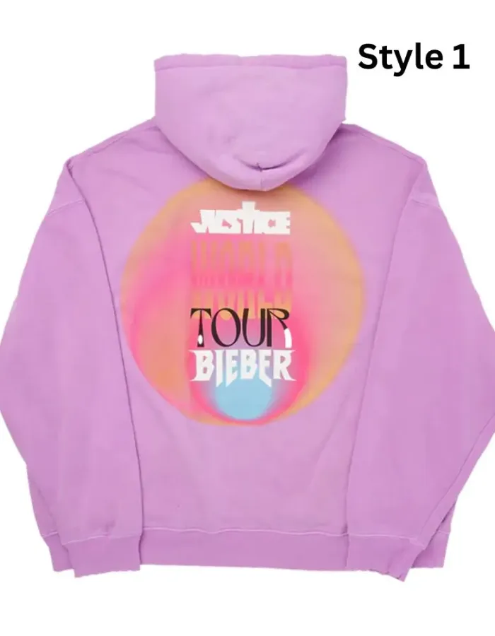 Justin Bieber Pullover Purple Hoodie