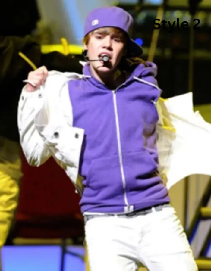 Justin Bieber Pullover Purple Hoodie Justin Bieber Pullover Purple Hoodie