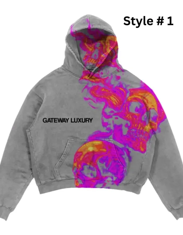 Elevate Style Gateway Luxury Skully Hoodie Elevate Style Gateway Luxury Skully Hoodie