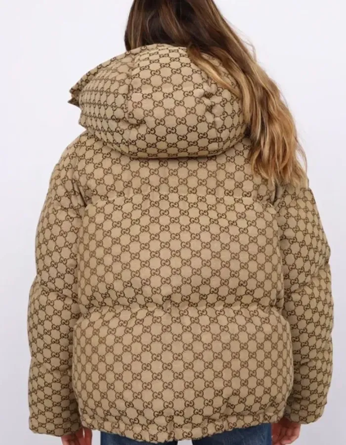 The North Face Gucci Brown Puffer Jacket