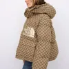The North Face Gucci Brown Puffer Jacket