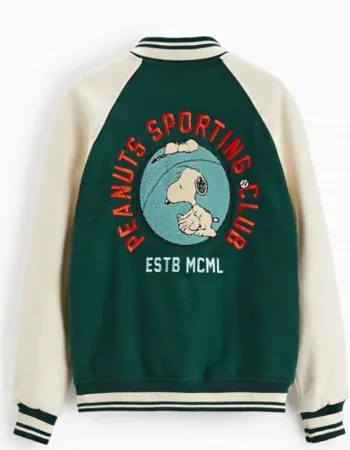 Peanuts Snoopy Patch Bomber Jacket Peanuts Snoopy Patch Bomber Jacket