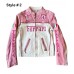 Ferrari Pink Racing Leather Jacket