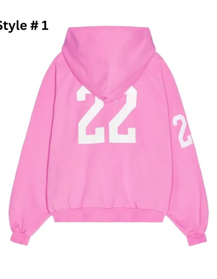 Balenciaga Pink Polo Zip-Up Hoodie Balenciaga Pink Polo Zip-Up Hoodie