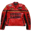 Ferrari F1 Red Racing Leather Jacket Ferrari F1 Red Racing Leather Jacket