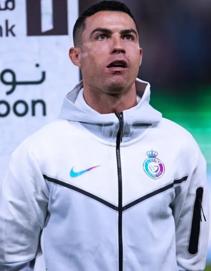 Cristiano Ronaldo Al Nassr Tech Hooded Jacket Cristiano Ronaldo Al Nassr Tech Hooded Jacket