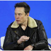 Elon Musk Black Shearling Leather Jacket Elon Musk Black Shearling Leather Jacket