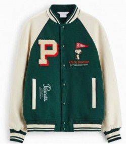 Peanuts Snoopy Patch Bomber Jacket Peanuts Snoopy Patch Bomber Jacket