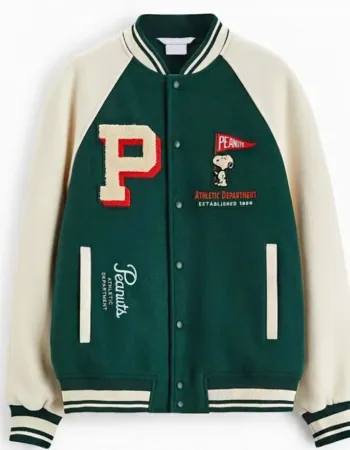 Peanuts Snoopy Patch Bomber Jacket