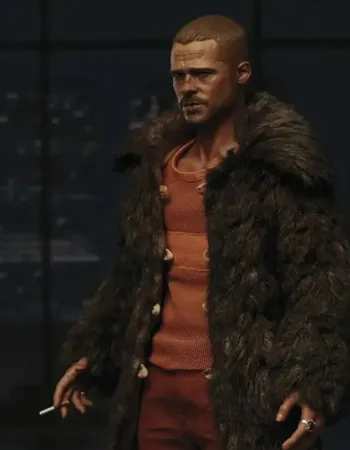 Tyler Durden Fight Club Fur Coat