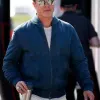 F1 Brad Pitt Blue Bomber Leather Jacket F1 Brad Pitt Blue Bomber Leather Jacket
