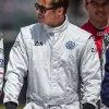 F1 2025 Brad Pitt White Jumpsuit Jacket