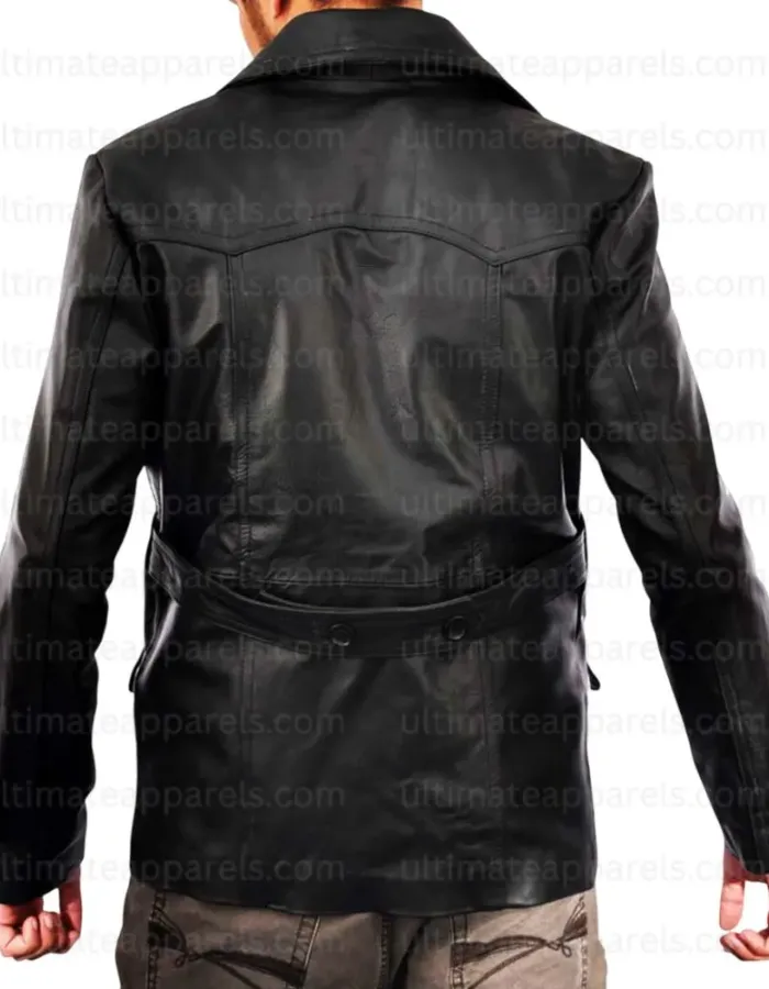 Doctor Who Christopher Eccleston Black Leather Jacket/Coat Doctor Who Christopher Eccleston Black Leather Jacket/Coat
