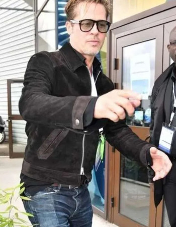Brad Pitt F1 2025 Black Suede Jacket Brad Pitt F1 2025 Black Suede Jacket