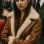 F1-Series Women's Brown Shearling Jacket