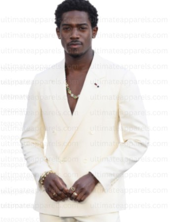 F1 The Movie Damson Idris White Blazer F1 The Movie Damson Idris White Blazer