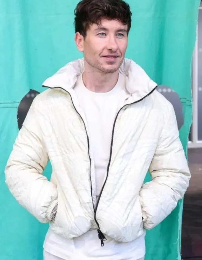 Barry Keoghan White Puffer Jacket Barry Keoghan White Puffer Jacket
