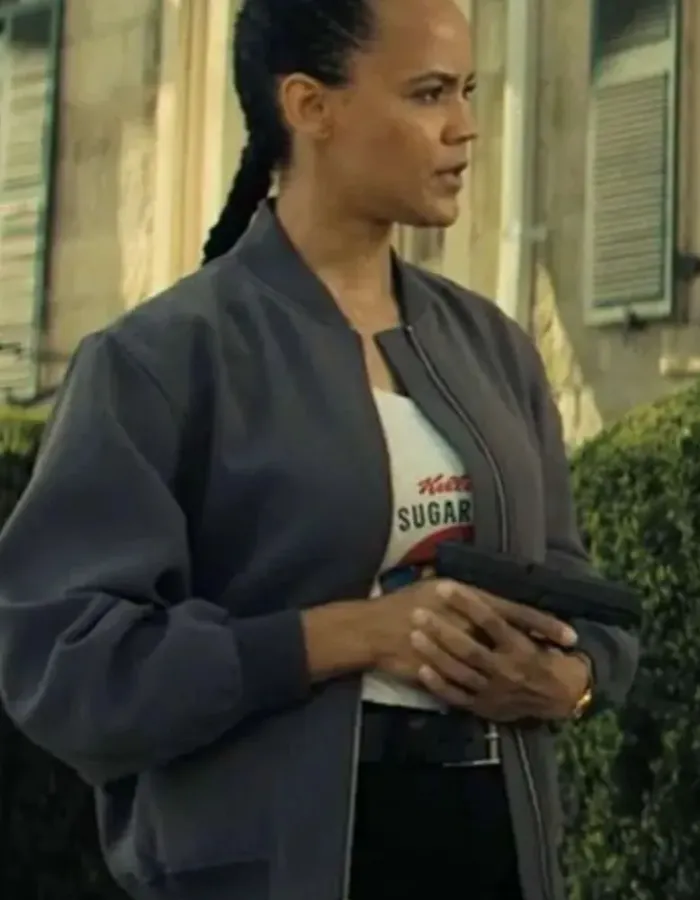 Reacher S03 Maria Sten Bomber Jacket Reacher S03 Maria Sten Bomber Jacket