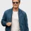 F1 Brad Pitt Blue Bomber Leather Jacket