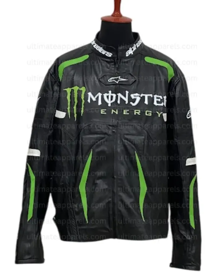 Alpinestars Scream Monster Energy Leather Jacket With Patches