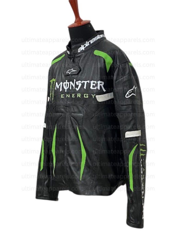 Alpinestars Scream Monster Energy Leather Jacket With Patches