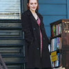You S05 Madeline Brewer Leather Coat