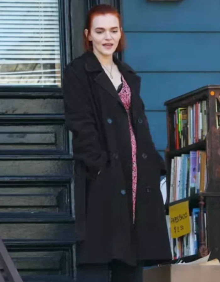 You S05 Madeline Brewer Leather Coat