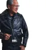 ERLNvidia CEO Jensen Huang Leather Jacket