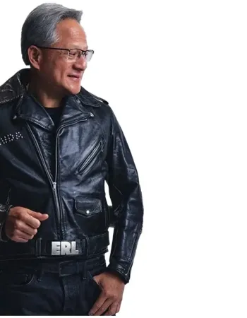 ERLNvidia CEO Jensen Huang Leather Jacket