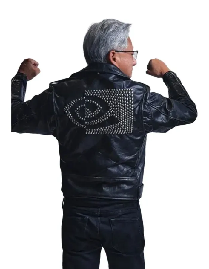 ERLNvidia CEO Jensen Huang Leather Jacket