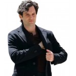 You S05 Joe Goldberg Black Wool Coat You S05 Joe Goldberg Black Wool Coat