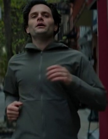 You S05 Penn Badgley Running Hooded Jacket
