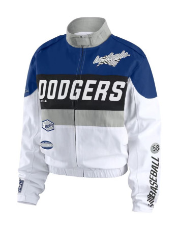Erin Andrews L A Dodgers Racer Jacket