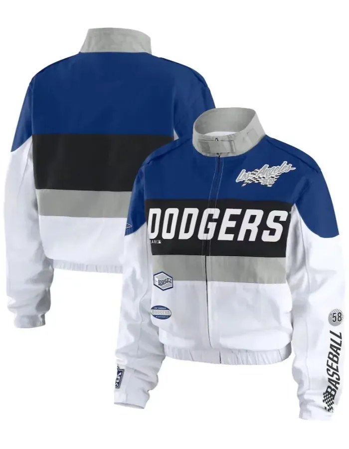 Erin Andrews L A Dodgers Racer Jacket