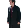You S05 Joe Goldberg Black Wool Coat You S05 Joe Goldberg Black Wool Coat