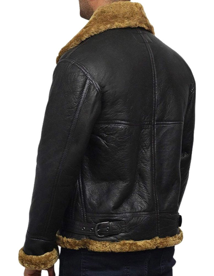 Kraven the Hunter Aaron Taylor Johnson Shearling Jacket Kraven the Hunter Aaron Taylor Johnson Shearling Jacket