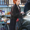You S05 Madeline Brewer Leather Coat