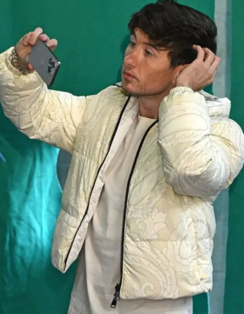 Barry Keoghan White Puffer Jacket Barry Keoghan White Puffer Jacket