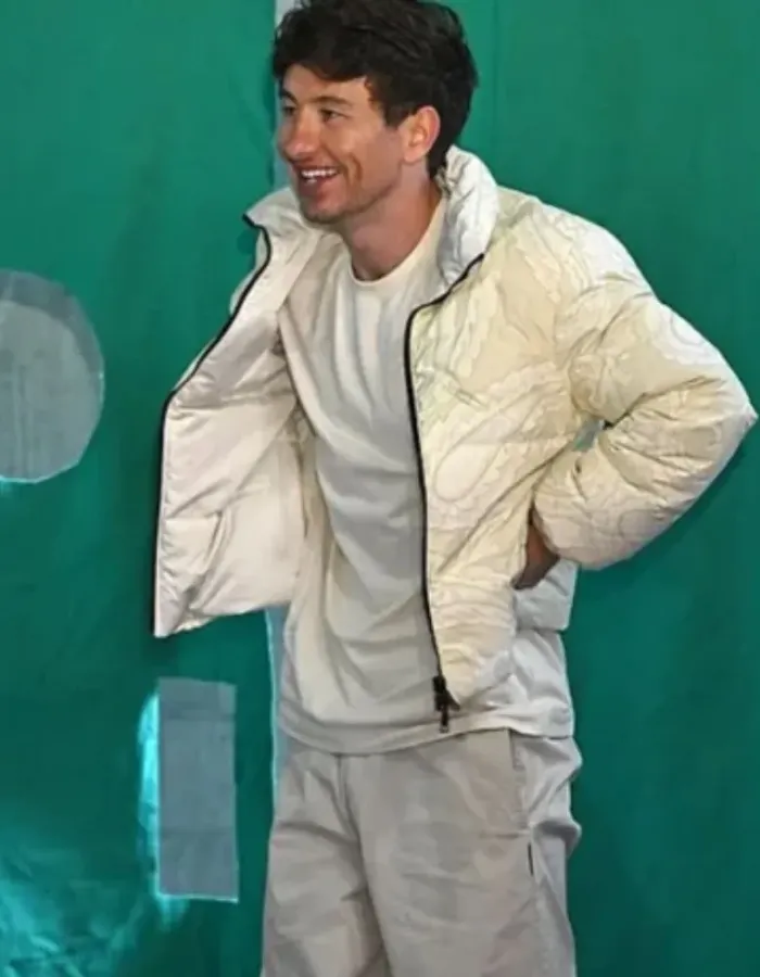 Barry Keoghan White Puffer Jacket Barry Keoghan White Puffer Jacket