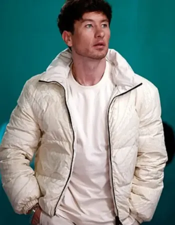 Barry Keoghan White Puffer Jacket